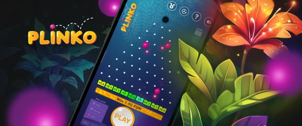 Application Plinko pour téléphone